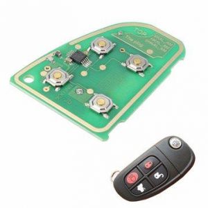 Flip Remote Key Circuit Board 433 Mhz 4 Button for JAGUAR X Type XJ XJR 