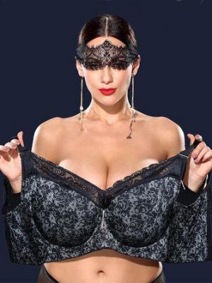 Plus Size K Cup Full Coverage Gather Minimizer Push Up Bra