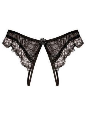 Lace See Through Attractive Underwear Low Waisted Thong Panties