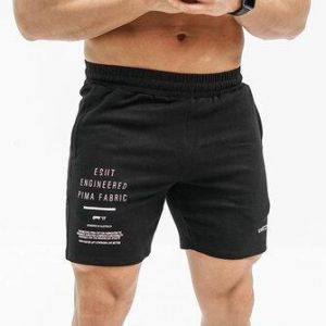 all in one place בגדי גברים Mens Cotton Moisture Wicking Letters Printing Sports Shorts