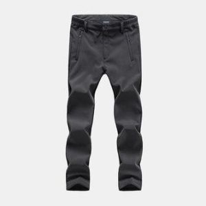 Mens Outdoor Waterproof Breathable Thickened Climbing Pants