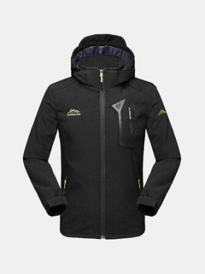 Mens Outdoor Soft Shell Water-repellent Windproof Jacket