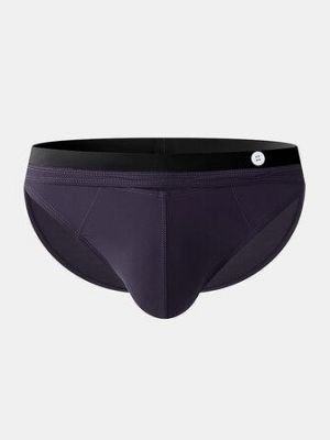 Mens Designer Solid Color Quick Dry Swimming Trunks