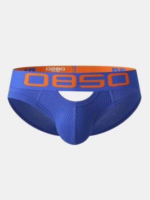 Mens Cotton Hollow Out Low Elastic Waist Thin Breathable Pouch Briefs