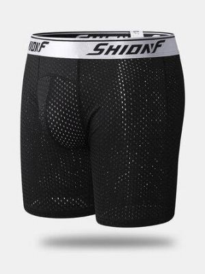 Sport Ice Silk Mesh Breathable Wicking Compression Underwear