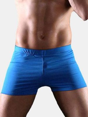 Polyester Quickly Dry Solid Color Swimwear