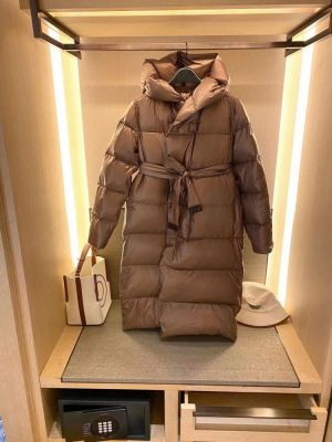 New winter women's down jacket thickened hooded coat white duck down jacket.M M