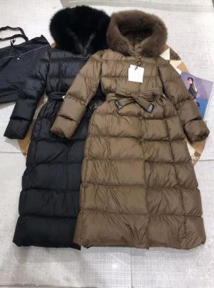 Winter new ladies down jacket white goose down long coat M*M