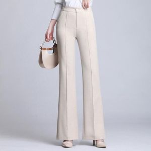 Women Flared Pants 2021 New Spring Summer High Waist Thin Fashionable Korean Version Flares Pants Plus Large Size Slim Trousers