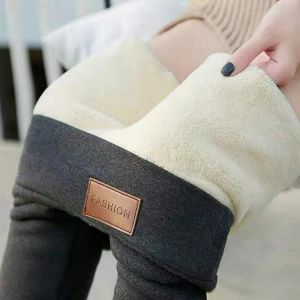 Women's Sexy Winter Warm Leggings Women Super Thick High Stretch Lamb Cashmere Leggins High Waist Skinny Fitness Pants