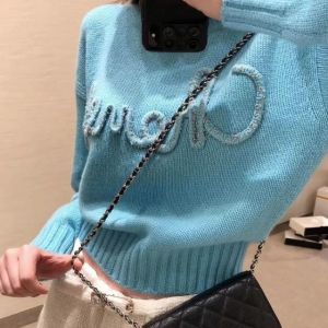 2021 autumn and winter new letter embroidery pullover sweater women round neck long sleeve loose fashion trend top women