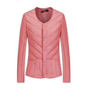 Women Liner White Duck Down Thin Slim Jacket Middle-aged Elderly Winter Cotton Jacket Winter 2021 Short Down Cotton Jacket A492