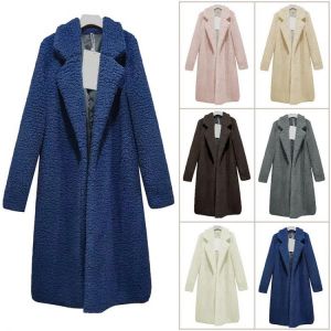 Autumn And Winter Cotton Jacket Women Lamb Wool Winter Long Lamb Wool Long Coat Women Wool Sweater Coat Keeps Warm