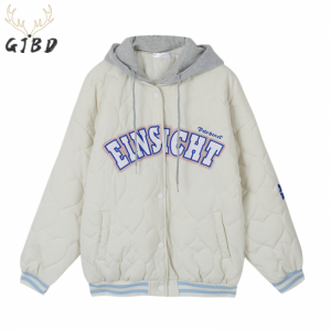 Winter Clothes Women Hooded Jackets Coat Korean Fashion Letter Printing Streetwear Loose Casual Ladies Thickening Warm Jackets
