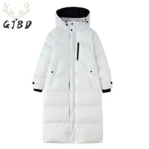 Winter Women's Down Puffer Jackets White Baggy Thickening Warm Hooded Korean Fashion Boutique Clothes Bubble Cotton Padded Co
