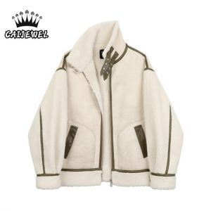 Women's Granular Plush Overcoat Cashmere Jackets Winter Thickening Warm Korean Fashion Female TOPs Cotton Padded Coat Outerwe