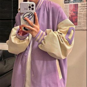 2021 stitching baseball uniform jacket casual women's jacket jacket jacket couple cardigan streetwear unisex stitching jacket