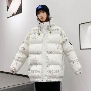 Hip Hop Puff Jacket Women Winter Trend Stand Collar Oversize Warm Padded Coat Outwear Korean Style Puffer Street Jacket Female