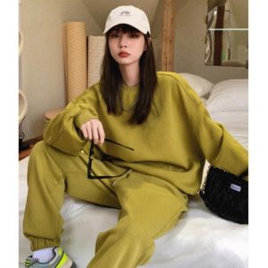 Women's Sportwear Hoodies Shorts Pants + Casual Pullovers Sweatshirt 2-Piece Suit Sets Fashion Solid Tracksuit