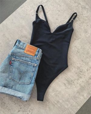 Hirigin Solid One Piece Swimsuit Women Bodysuit Swimwear 2020 New Sexy Padded Summer Beach Bathing Suit Slim Swimming Suit
