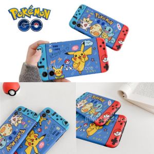 Pokemon Pikachu Squirtle Anti-drop Phone Case Game Console Pattern Protective Cover for Iphone 7 8Plus X Xr Xs Max 11 12 Promax