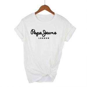 Newest Pepe-Jeans-London Logo T-Shirt Summer Women's Short Sleeve Popular Tees Shirt Tops Unisex