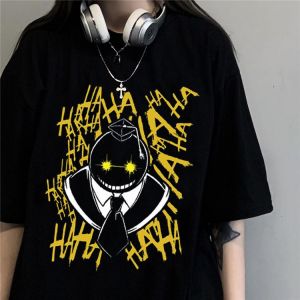 NEW Gothic Casual Short Sleeve Tops Tee Japanese Anime Assassination Classroom T-Shirt Women Funny Cartoon Harajuku Tshirt