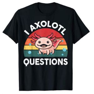 I Axolotl Questions Shirt Kids Retro Funny Cute Axolotl T-Shirt Graphic T Shirts Oversized Tee for Women Female