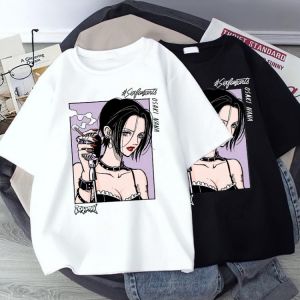 Japanese Anime Women's T-shirt Osaki Nana T-shirt Women's Kawai Nana Pattern T-shirt Harajuku Summer Top Cartoon Unisex 