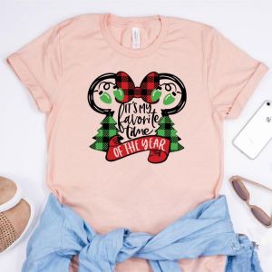 It's My Favourite Time of The Year T-shirt Unisex Christmas Shirt Mouse Micky Matching Family Shirts Harajuku Minnie Shirts