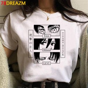 Japanese Anime Attack on Titan T Shirt Women Unisex Titans Attack Shingeki No Kyojin Graphic Tees Tshirt Female