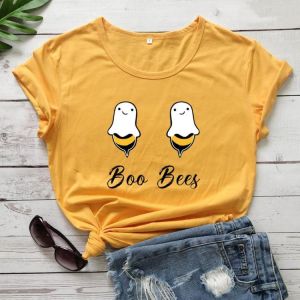 Boo bees graphic cute ice cream funny women fashion pure cotton casual t shirt young hipster grunge tumblr vintage tees art tops