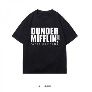 The Office Dunder Mifflin Prints Woman T Shirt Oversized Japanese tShirts Anime Summer T Shirt Retro Crewneck Tshirt Woman