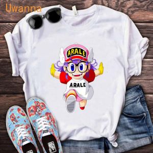 New summer Arale Print cute cartoon t shirt women casual white short sleeve Tops fashion t-shirt women graphic tshirt clothing