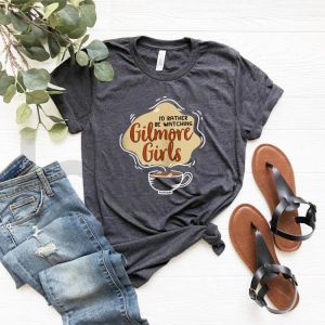 Gilmore Girls Shirt I'd Rather Be Watching Gilmore T-Shirt Star Hollow Luke's Diner Shirts Lorelai Rory Tumblr Tops