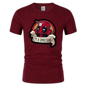 2021 Deadpool T Shirt Comic Men TShirt Funny Cotton EU Size Digital Super Hero Camisetas I'm A Unicorn Women T-Shirt Tops