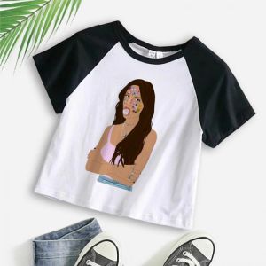 New Olivia Rodrigo Sweet Music Star Graphic Tshirt Crop Top Women Tee Streetwear Clothes Short Sleeve Camiseta Cropped Feminino