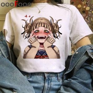 My Hero Academia Harajuku Funny Print T Shirt Women Boku No Hero Academia T-shirt Ullzang Himiko Toga Tshirt 90s Top Tees Female
