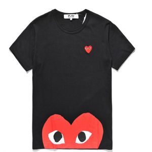 2021 popular couple style fashion T-shirt love heart embroidery pure cotton love heart embroidery T-shirt casual couple wear