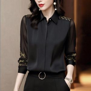 New Arrival Women Blouses Office Lady Shirt Long Sleeves 2021 New Spring Autumn Fashion Tops Feminina Blusa Plus Size M-4XL