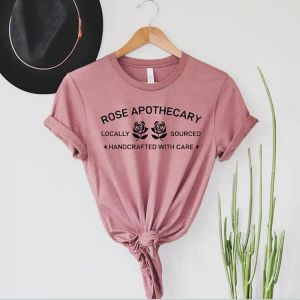 Rose Apothecary Shirt Schitt Creek Shirt Rosebud Motel Shirt Handcrafted with Care Moira Rose Shirt David Rose Shirt Graphic Tee