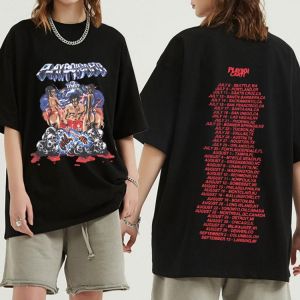 T-shirt à Manches Courtes Pour Homme, Décontracté, Avec Musique, Style Hip hop, Rap, Playboi Carti, Vintage, Esthétique, Y2k