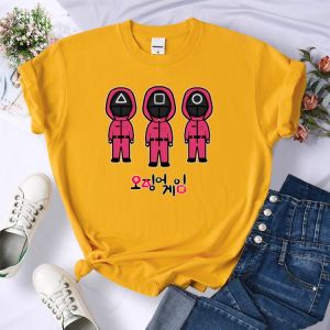 Men Women's Jumpsuits Squid Game T Shirt Child Kids Game Battle Squidgamer Cotton Clothing Hipster Tees Printing T-Shirts