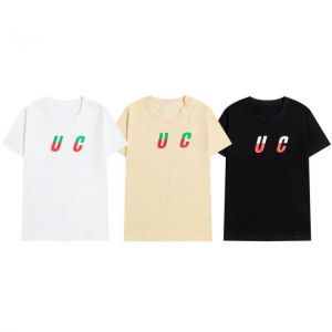 High Quality Summer T-shirt 2021 Men's And Women's Letter Printed Cotton Short Sleeve Fashion Top