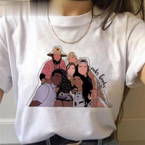 Pogue Life Outer Banks Harajuku T Shirt Women Ullzang Funny Cartoon T-shirt Aesthetic Summer Tshirt 90s Graphic Top Tees Female