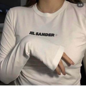 2021 New Cotton Basic T Shirts Women jil sander Solid O Neck long Sleeve Female Tops Summer Casual Slim Fit Ladies Tees