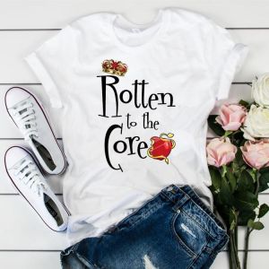Descendants Inspired Shirts Cute Matching Tee Rotten To The Core Shirt Mal Evie Evil Queen T-shirt