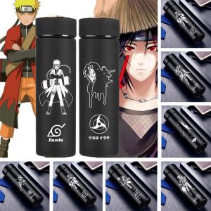 Naruto Sakura Sasuke Kakashi Gaara Jiraiya Smart Insulation Women Men Thermos Cup Stainless Steel Thermos Cup High Capacity Cup
