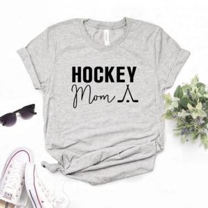 Hockey Mom Print Women Tshirts Cotton Casual Funny t Shirt For Lady  Yong Top Tee Hipster 6 Color NA-816