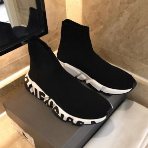 Brand Designer Women Running Shoes Paris Knitting Sock Boots Stretch Trainers Sneakers Casual Breathable Shoes for Women YE7
